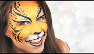 Easy Tiger Face Painting Tutorial