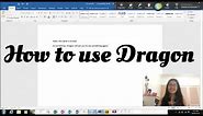 How to use Dragon Dictation (PC)