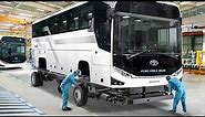 How Japan Builds Massive Futuristic Bus Inside Billions $ Factory - Toyota Production Line