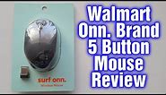 Surf Onn. Wireless 5 Button Mouse From Walmart Review And Setup