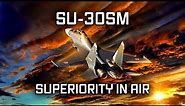 Su-30SM figher: better than the best american aircraft. With a stroke of the wing