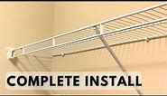 How to Install ClosetMaid Wire Shelving - Step by Step
