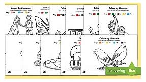 Colour by Phoneme Phase 3 Colouring Pages