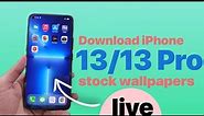Download iPhone 13 / 13 Pro Stock Wallpapers + Live Wallpaper (link in description)