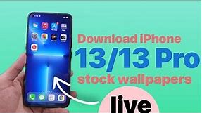 Download iPhone 13 / 13 Pro Stock Wallpapers + Live Wallpaper (link in description)