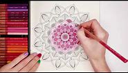 How to Color a MANDALA | Mandala Coloring Tutorial
