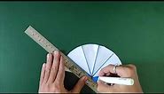 How to make Protractor by "Paper Folding Method"