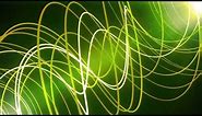 Green Glow Neon Lines Screensaver 4K