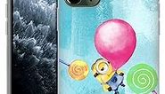 Head Case Designs Officially Licensed Despicable Me Bob and Stuart Bubble Watercolour Minions Soft Gel Case Compatible with Apple iPhone 11 Pro Max