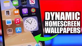 How to Set DYNAMIC Wallpapers on iPhone Home Screen !