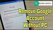 Alcatel 1S 5024D. Remove google account, Bypass FRP. Without PC!!!