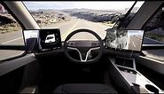 All New 2023 TESLA SEMI - INTERIOR and Specs (Production version)