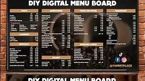 How to Make a Digital Menu Board (DIY with a TV)