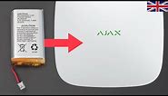 How to Change the AJAX Control Panel Battery: Hub, Hub Plus, Hub 2, Hub 2 Plus and ReX
