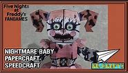 Baby´s Nightmare Circus | Nightmare Baby Papercraft Speedcraft