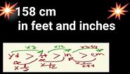 158 cm in feet and inches||How tall is 158 cm in feet and inches||158 cm to feet and inches