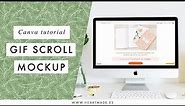 [Canva tutorial] Create a GIF scroll animation mockup to show your website