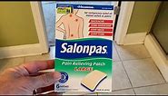 Salonpas Pain Relieving Patch REVIEW