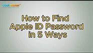 How to Find Apple ID Password with 5 Practical Methods