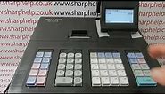 How To Set The Time And Date On The Sharp XE-A207 / XE-A207B / XE-A207W Cash Register
