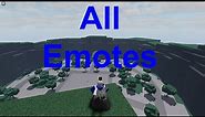 All Emotes In The Strongest Battlegrounds | Roblox (OUTDATED! Check description for the updated one)