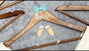 How to Make DIY Bridal Hangers with Cricut