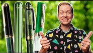 10 Awesome GREEN Fountain Pens!