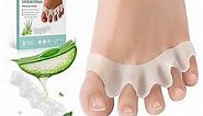 Welnove Toe Separators to Correct Bunions - 8 Pack Silicone Toe Spacers for Feet Men Women - Aloe Vera Infused Toe Spreaders for Bunion, Hammertoe - Toe Stretchers for Yoga Practice