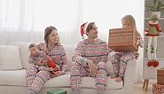 ETOSELL Matching Family Pajamas Sets Christmas Pjs for Couples Holiday Xmas Sleepwear Set