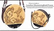 How to make a Tooled Leather Purse, with Easy to Learn Leather Patterns and Tooling Patterns.