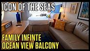 Icon of the Seas: Family Infinite Ocean View Balcony #Cruise