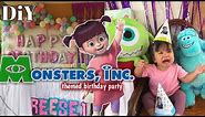 Diy Monsters Inc themed birthday party