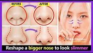(New nose exercise) Reshape big nose to smaller & slimmer, get a higher nose bridge, sharp nose tip