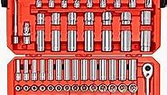 TEKTON 1/2 Inch Drive 6-Point Socket and Ratchet Set, 83-Piece (3/8 - 1-5/16 in., 10-32 mm) | SKT25302
