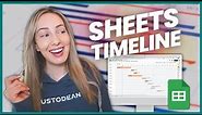 NEW Google Sheets Timeline View | How to Use Timeline View in Google Sheets