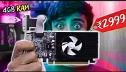 I Bought The Cheapest 4GB Graphic Card Possible⚡️That Can Run GTA5, Minecraft- Unboxing 3000rs GPU🔥