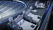 the creation of the room inside Amalie Arena