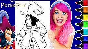Coloring Captain Hook Disney Coloring Page | Ohuhu Art Markers