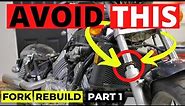 Motorcycle Front Fork Rebuild : Honda Magna - Part 1