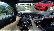 Dodge Charger Scat Pack Widebody POV drive [4K] | BRUTAL 6.4L 392 Hemi Pulls, Downshifts & Slide!