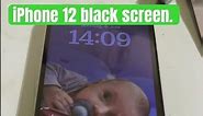 iPhone 12 black screen. Plz sub my channel.