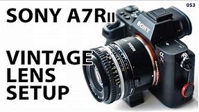 Sony A7Rii: How to setup vintage lenses (manual focus)
