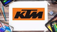 ktm logo drawing | how to draw KTM Logo