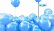 PartyWoo Sky Blue Balloons, 120 pcs 5 Inch Pearl Sky Blue Balloons, Blue Balloons for Balloon Garland or Balloon Arch as Party Decorations, Birthday Decorations, Baby Shower Decorations, Blue-Z22