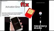 iphone activation error / iphone is disabled - FIX
