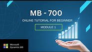 Updated Microsoft - MB 700 Dynamics 365 Online Tutorial For Beginner - Part 1