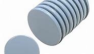 Super Strong Neodymium Disc Magnets,10Pcs Powerful Round Fridge Magnet,Permanent Rare Earth Magnets Used in Whiteboard,Office,Craft,Science,DIY,Refrigerator 1" x 0.1",Grey Epoxy
