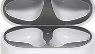 elago Upgraded Dust Guard AirPods (Matte Space Grey, 2 Sets) – Dust-Proof Film, Luxurious Looking, Must Watch Easy Installation Video, Protect AirPods from Metal Shavings [US Patent Registered]