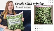 Pineapple Express Stash Pillowcase with Secret Pocket | Decorative Throw Pillow Cushion with Cool Hidden Compartment | Fits 16 x 16 Inch Pillow Insert | Weed Decor | Weed Pillow