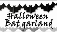 Halloween Bat garland - Halloween decorations - Ana | DIY Crafts